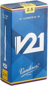 Bb Clarinet V21 Reeds - Box of 10 - 2.5 Strength